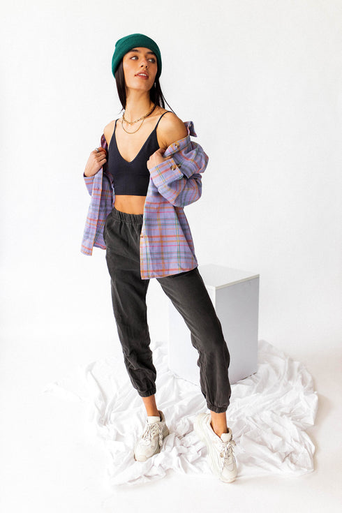 Call Me Ribbed Brami// Black